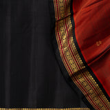 Vera Flower Buds Kanchi Silk Saree - Rust
