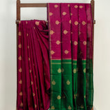 Vera Jhumka Kanchipuram Silk Saree - Maroon