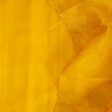 Trailing Ivy Embroidered Organza Saree - Mustard