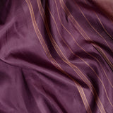 Lavanyam Monochrome Kanchi Silk Saree - Chocolate