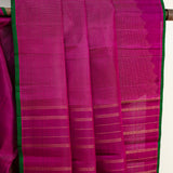 Nihira Rising Spires Kanchi Silk Saree - Magenta