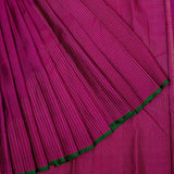 Nihira Rising Spires Kanchi Silk Saree - Magenta