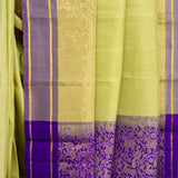 Kimaya Forest Murmurs Soft Silk Saree - Mint