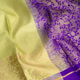 Kimaya Forest Murmurs Soft Silk Saree - Mint