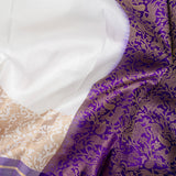 Kimaya Forest Murmurs Soft Silk Saree - Cream
