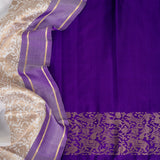 Kimaya Forest Murmurs Soft Silk Saree - Cream