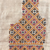 Tussar kutch embroidered blouse piece