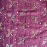 Sequinned floral matka organza saree