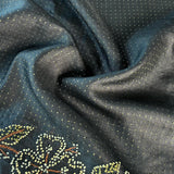 Tussar hand embroidered saree