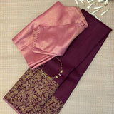 Trayi Vanasingaram Kanchipuram Silk Saree - Maroon