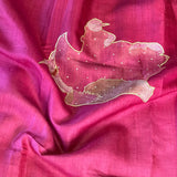 Ombre tussar applique saree