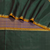 Trayi Violet Paisley Kanchipuram Silk Saree