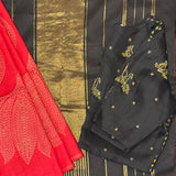 Mila Foliage Printed Kanchipuram Silk Saree