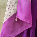 Purple chiffon kurta set