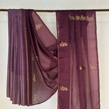 Madhura Paperflowers Kanchi Organza Saree - Mauve