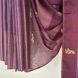 Madhura Paperflowers Kanchi Organza Saree - Mauve