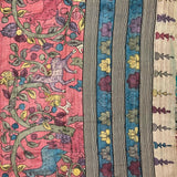 Tussar kalamkari saree