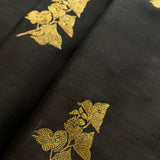 Madhura Paperflowers Kanchi Organza Saree - Black and Pink