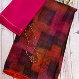 Mishrita brush dyed organza saree