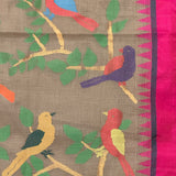 Ponduru Khadi Handwoven Saree - Beige