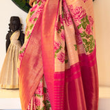 Mila Peach Sorbet Kanchipuram Silk Saree