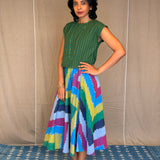 Elements Aurora Flared Ikat Skirt - Galaxy