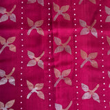 Sequinned floral matka organza saree