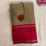 Mohana chessboard kanchi silk saree