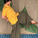Flowerbed Canopy Embroidered Shirt - Sunshine