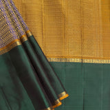 Trayi Violet Paisley Kanchipuram Silk Saree