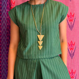 Elements Prairie Striped Top - Grass