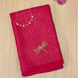 Mishrita Embroidered Colour Block Chiffon Saree