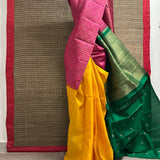 Ranya tricolour kanchipuram silk saree