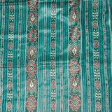 Temple Bordered Tussar Silk Saree - Green