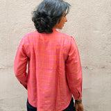 Jugal Pinstripes Silk Shirt