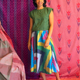 Elements Aurora Flared Ikat Skirt - Galaxy