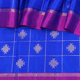 Charita kolam kanchipuram silk saree