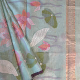 Organza jamdani saree