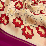 Kalpataru kamadhenu kalamkari silk saree