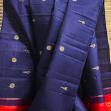 Ranya Vanasingaram Pallu Kanchi Silk Saree - Navy