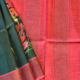 Maya digital floral tussar saree