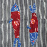 Applique Embroidered Men's Shirt - Grey