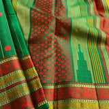 Kimaya vertical striped silk saree