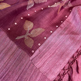 Sequinned floral matka organza saree