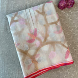 Organza handwoven jamdani saree
