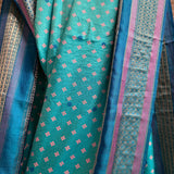 Mila Diamond Duo Thread Woven Border Silk Saree