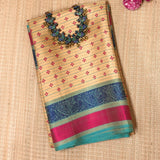 Mila Diamond Thread Woven Border Silk Saree