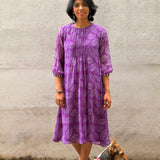 Printed chiffon dress