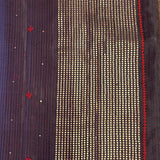 Metallic kutch embroidered organza saree
