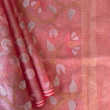 Organza handwoven jamdani saree